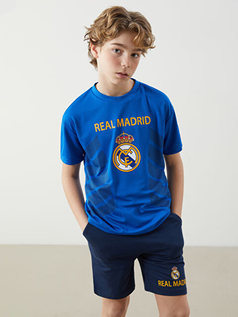LCW Kids Crew Neck Real Madrid Printed Boys' T-Shirt - S5BJ83Z4-HGU