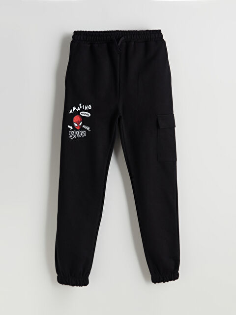 LCW Kids Beli Lastikli Spider-Man Baskılı Erkek Çocuk Jogger Eşofman Altı - S5BL03Z4-CVL