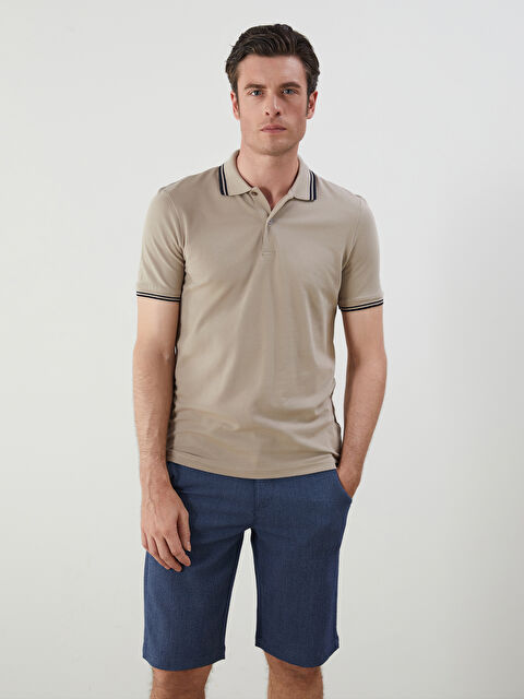 SOUTHBLUE Polo Yaka Kısa Kollu Erkek Dokulu Tişört - S5BL66Z8-GJH