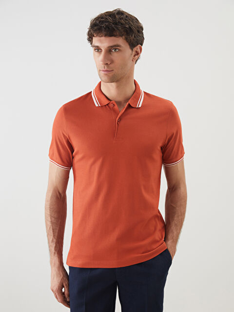 SOUTHBLUE Polo Yaka Kısa Kollu Erkek Dokulu Tişört - S5BL66Z8-GMC