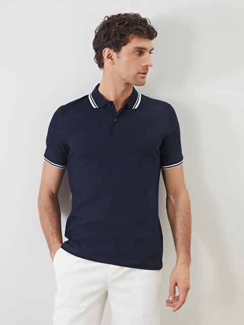 SOUTHBLUE Polo Yaka Kısa Kollu Erkek Dokulu Tişört - S5BL66Z8-RFH