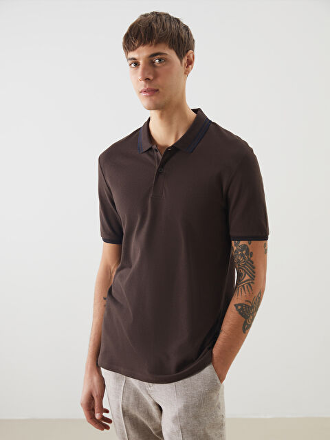 SOUTHBLUE Polo Yaka Kısa Kollu Erkek Dokulu Tişört - S5BL66Z8-J0V