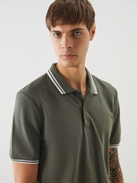 SOUTHBLUE Polo Yaka Kısa Kollu Erkek Dokulu Tişört - S5BL66Z8-V0N