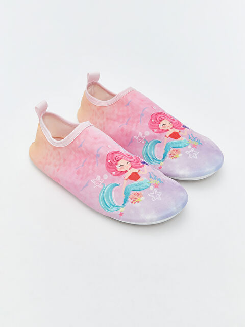 LCW STEPS Deniz Kızı Baskılı Kız Çocuk Deniz Ayakkabısı - S5BM36Z4-LT4