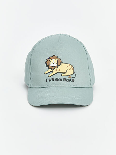 LCW baby Aslan Baskılı Erkek Bebek Kep Şapka - S5BM66Z1-FFV