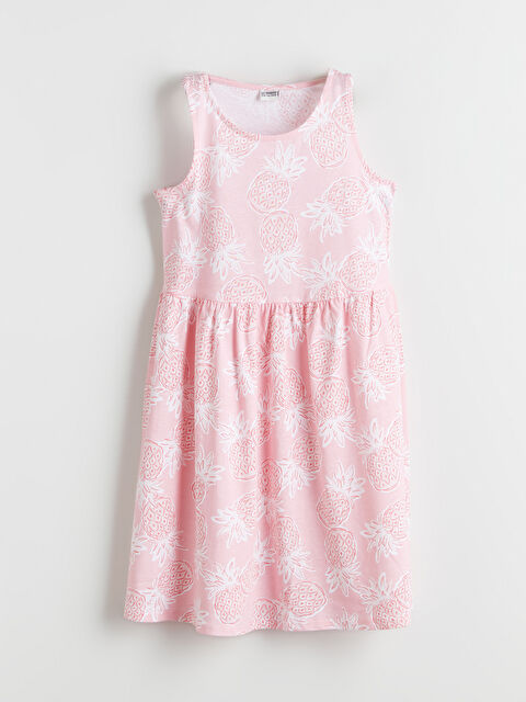 LCW Kids Crew Neck Girls' Dress - S5BN24Z4-LT4