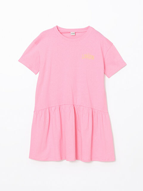 LCW Kids London Printed Ruffled Girls' Short Dress - S5BN43Z4-FNL