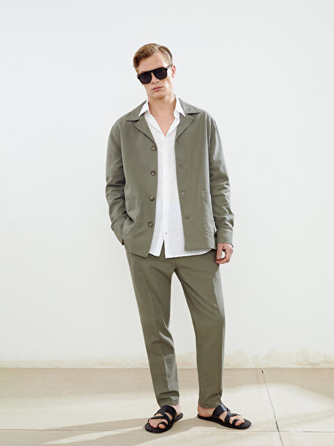 SOUTHBLUE Standart Kalıp Keten Karışımlı Erkek Pantolon - S5BO92Z8-CVP