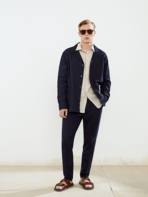 SOUTHBLUE Standart Kalıp Keten Karışımlı Erkek Pantolon - S5BO92Z8-RFH