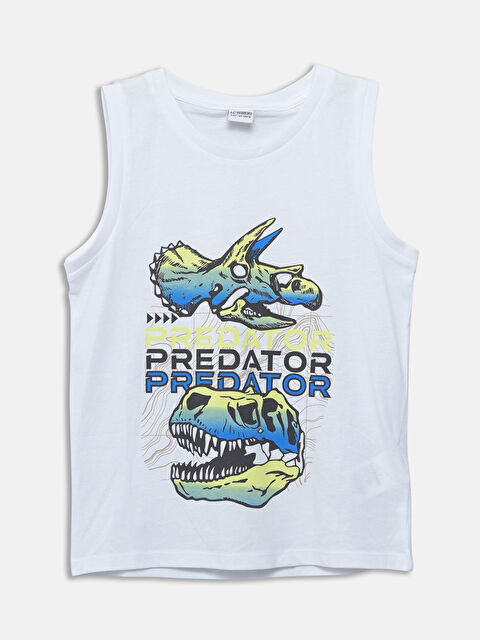 LCW Kids Crew Neck Printed Boys' Vest - S5BQ94Z4-Q6K