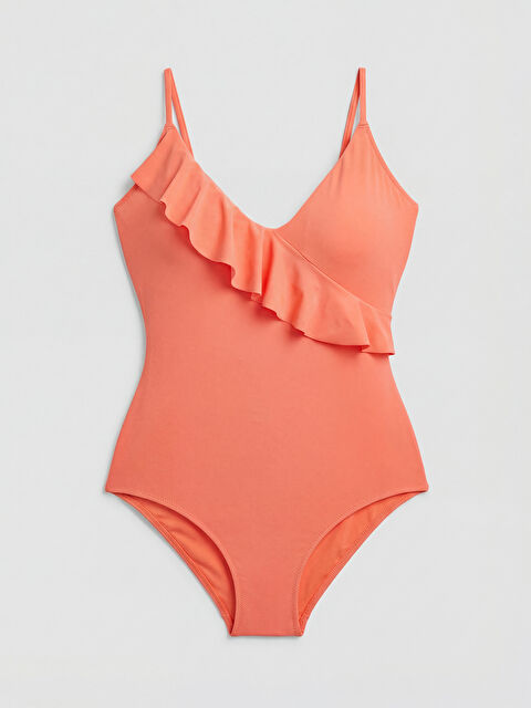 LCW DREAM V Yaka Düz Askılı Kadın Mayo