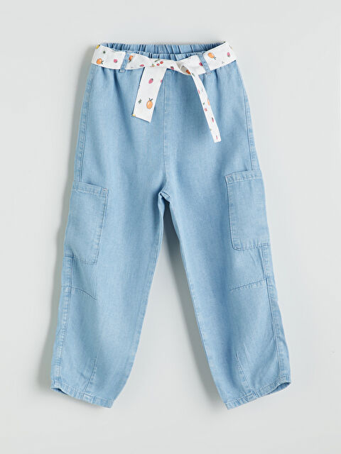 LCW Kids Elastic Waist Girls' Balloon Jeans - S4OP81Z1-507