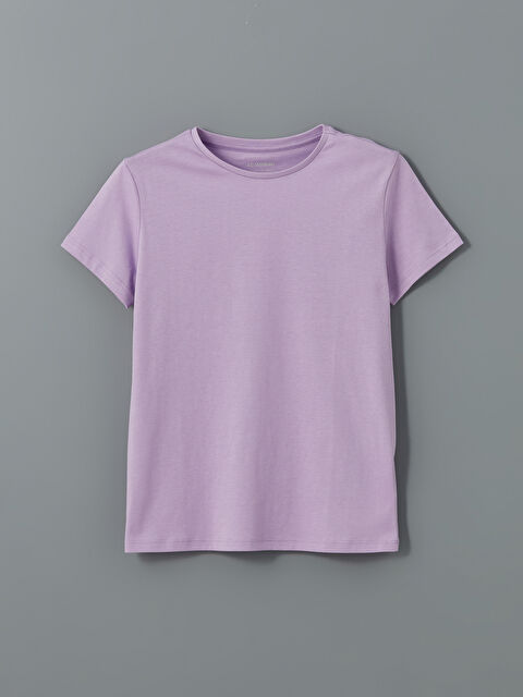 LCW Kids Bisiklet Yaka Kız Çocuk Tişört - S5BY20Z4-YTD