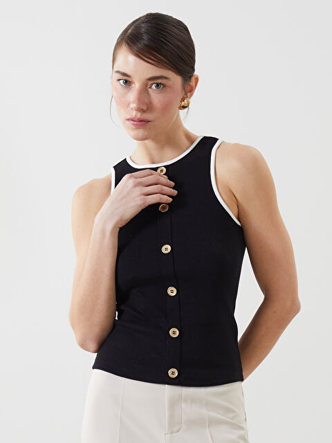 LCW Vision Bisiklet Yaka Kadın Atlet - S5BY70Z8-CVL