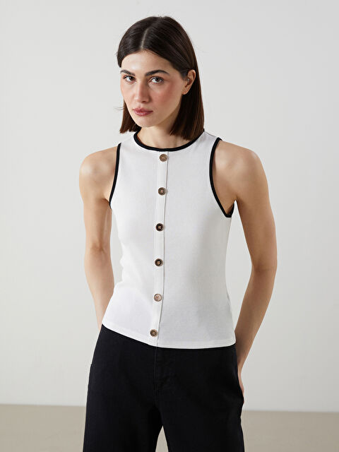 LCW Vision Bisiklet Yaka Kadın Atlet - S5BY70Z8-R9J