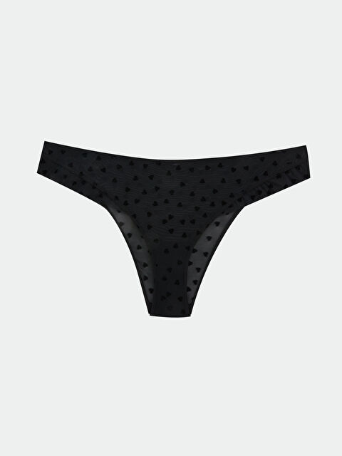 LCW DREAM Kalp Desenli Dantelli Fantezi Brazilian Külot - S5CA94Z8-CVL