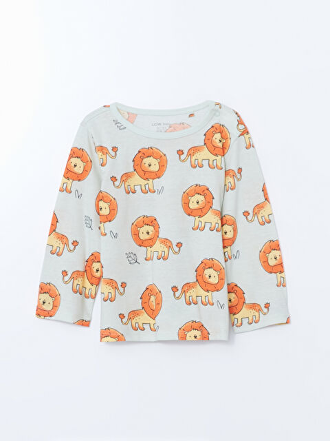 LCW baby Aslan Baskılı Erkek Bebek Pijama Takım - S5CB07Z1-LRR