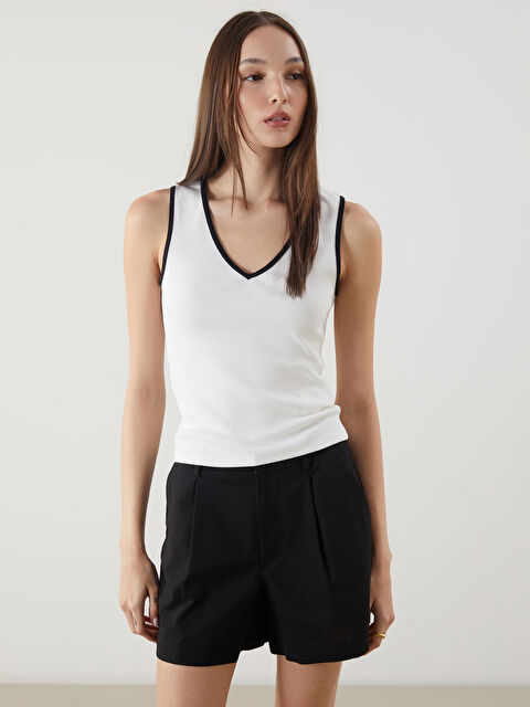 LCW Vision V Yaka Kadın Atlet - S5CB14Z8-R9J