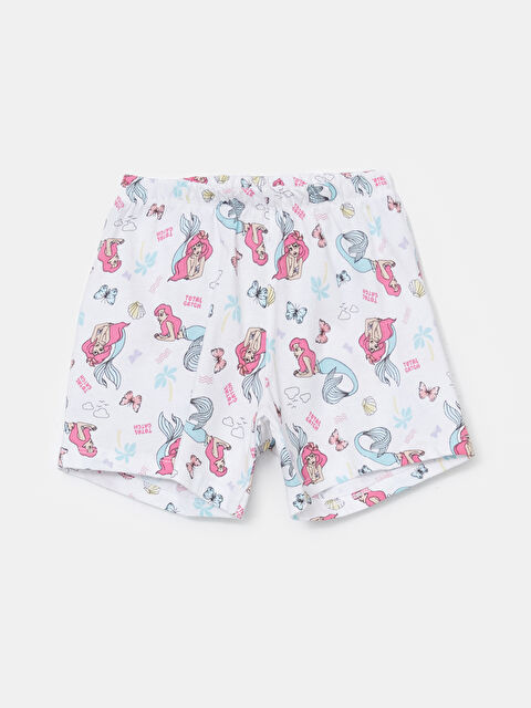 LCW Kids Beli Lastikli Baskılı Kız Çocuk Pijama Şort - S5CB69Z1-LU8