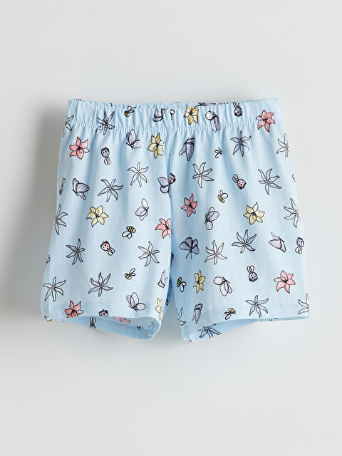 LCW Kids Beli Lastikli Çiçekli Kız Çocuk Pijama Alt - S5CB77Z1-LQK