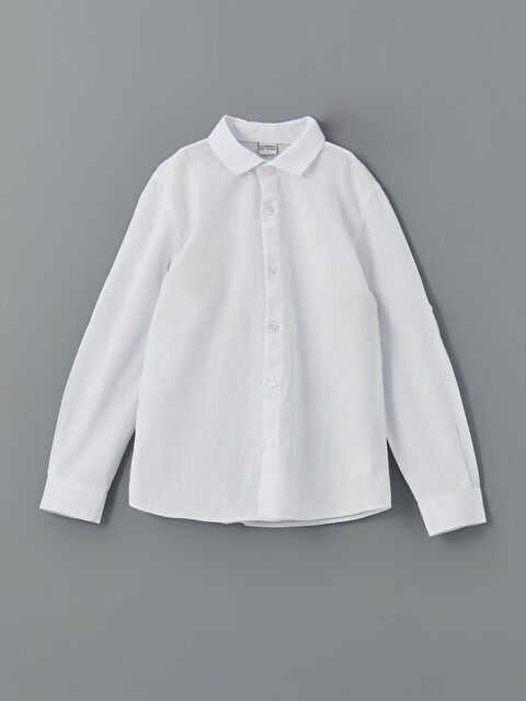 LCW Kids Basic Uzun Kollu Erkek Çocuk Gömlek