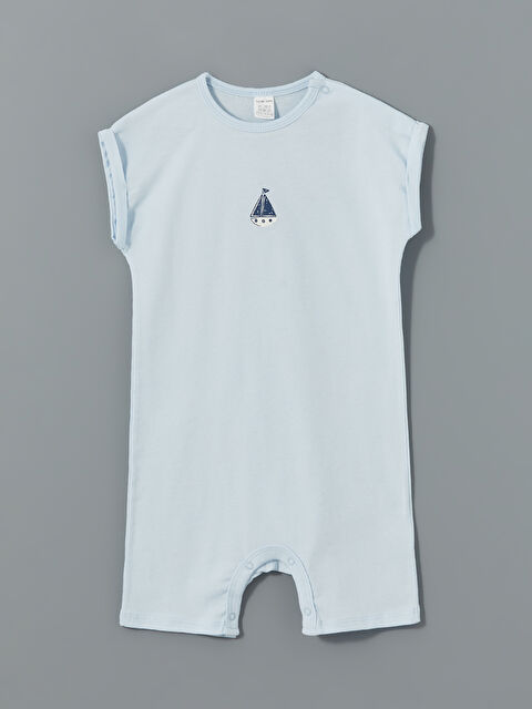 LCW baby Bisiklet Yaka Erkek Bebek Penye Tulum - S5CC71Z1-YMQ