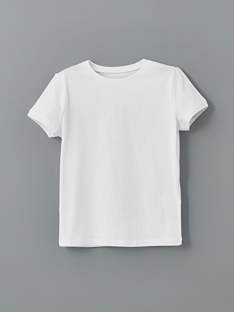 LCW Kids Bisiklet Yaka Basic Kız Çocuk Tişört - S5CD20Z4-Q6K