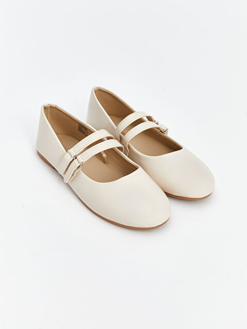 LCW STEPS أحذية مسطحة للبنات بمظهر الجلد - S5CE31Z4-CR8