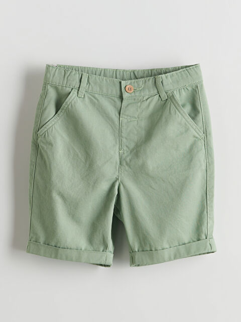 LCW Kids Beli Ayarlanabilir Cepli Erkek Çocuk Şort - S5CG09Z1-H9B