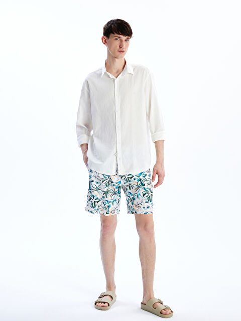 XSIDE Kısa Boy Desenli Erkek Deniz Şortu - S5CH34Z8-LQA