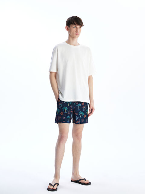 XSIDE Kısa Boy Desenli Erkek Deniz Şortu - S5CI28Z8-LSJ