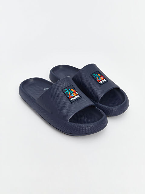 LCW STEPS Tek Bantlı Yazı Baskılı Erkek Terlik - S5CI93Z8-CRP