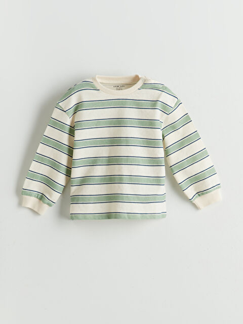 LCW baby Çizgili Erkek Bebek Sweatshirt - S5CL16Z1-LFC