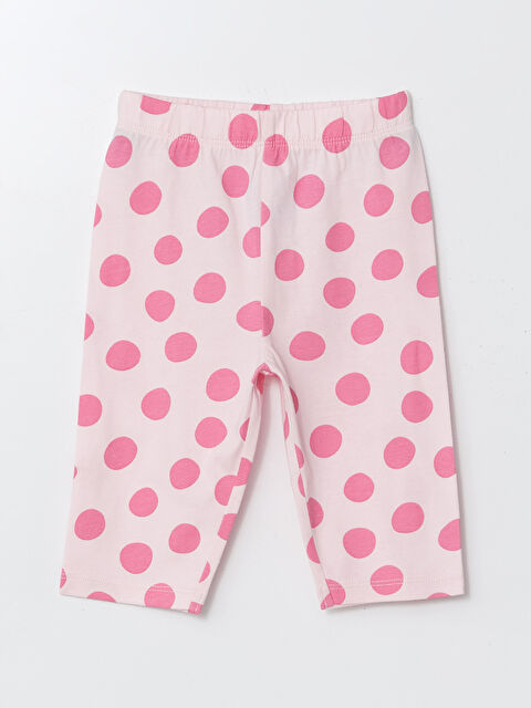 LCW baby Beli Lastikli Puantiyeli Kız Bebek Tayt - S5CM08Z1-LSZ