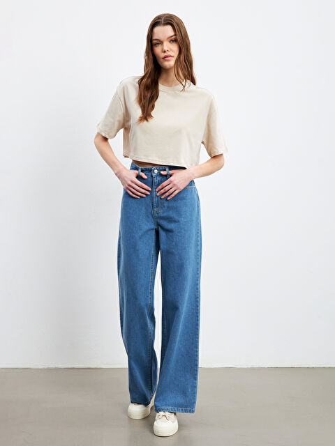 LCW Jeans Wideleg Women's Jeans - S5CM72Z8-UCY