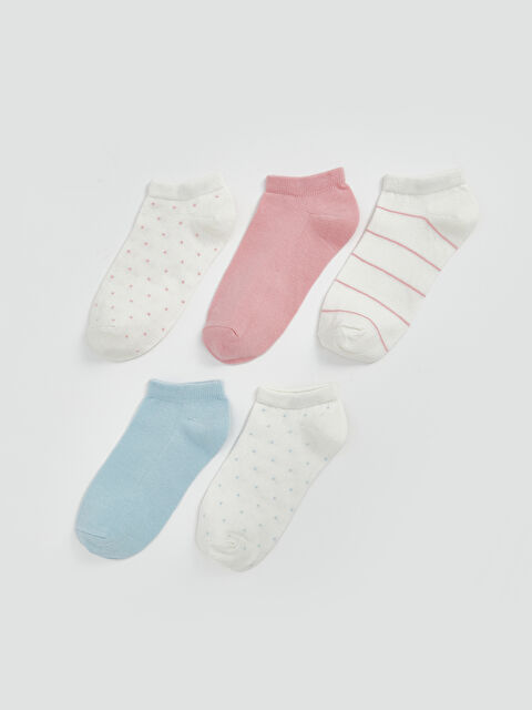 LCW DREAM Desenli Kadın Patik Çorap 5'li - S5CM94Z8-FDU