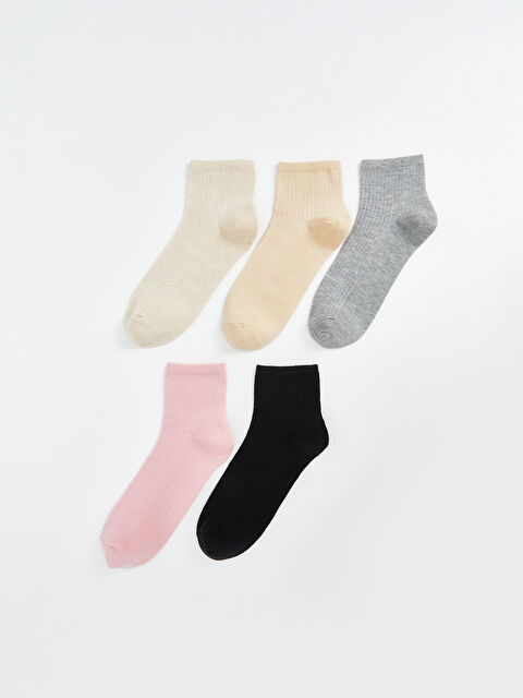 LCW DREAM جوارب الكاحل السادة للسيدات - عبوة من ٥ قطع - S5CN00Z8-EEW