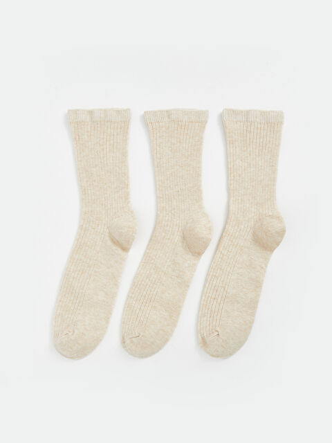 LCW DREAM Women's Plain Ankle Socks 3-packs - S5CN07Z8-L8Q