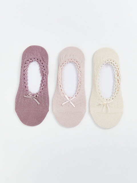 LCW DREAM Fiyonk Detaylı Kadın Babet Çorap 3'lü - S5CN10Z8-GX4