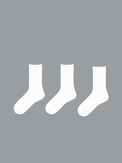 LCW DREAM Women's Plain Ankle Socks 3-packs - S5CN32Z8-FFB