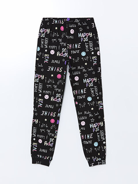 LCW Young Beli Lastikli Desenli Kadın Pijama Alt