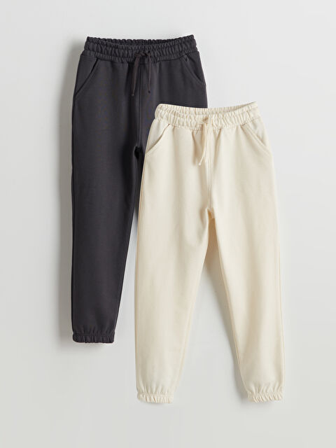 LCW Kids Beli Lastikli Erkek Çocuk Jogger Eşofman Altı 2'li - S5CN91Z1-HEF