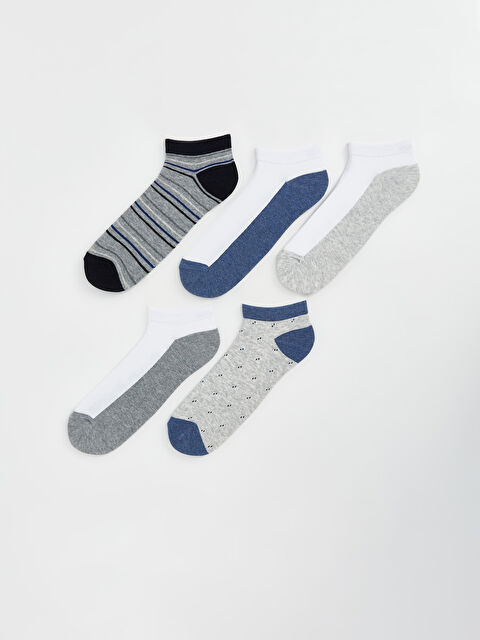 LCW ACCESSORIES Desenli Erkek Patik Çorap 5'li - S5CO96Z8-K00