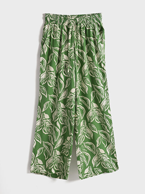 LCWAIKIKI Classic Elasticated Waist Floral Women's Trousers - S5CQ41Z8-LS6