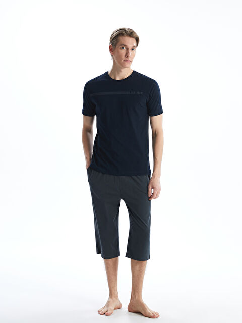 LC WAIKIKI طقم بيجاما قصير عادي للرجال - S5CR61Z8-RFF