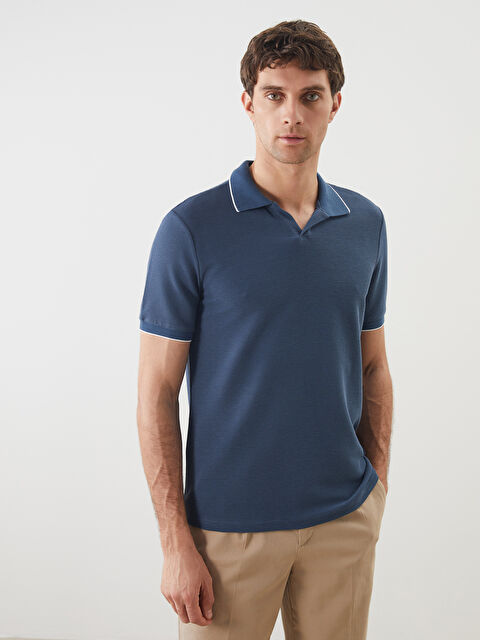 SOUTHBLUE Polo Yaka Kısa Kollu Erkek Dokulu Tişört - S5CR66Z8-J2H