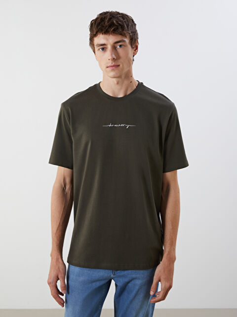 LCWAIKIKI Classic Crew Neck Jersey Men's T-Shirt - S5CR69Z8-MGL