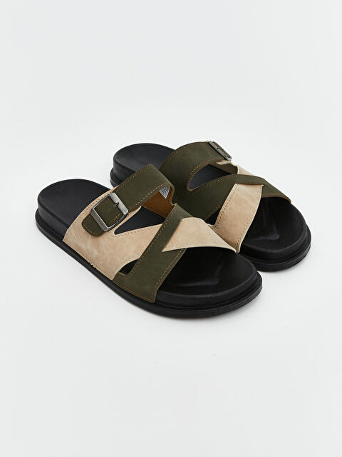 LCW STEPS Süet Görünümlü Erkek Terlik - S5CT12Z8-D1G