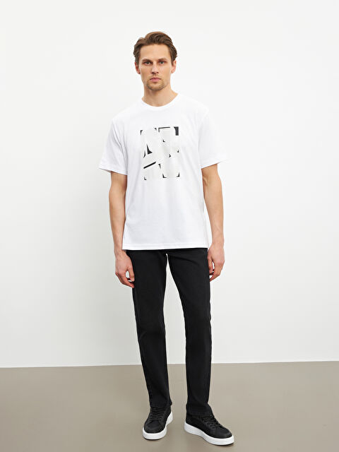 LCWAIKIKI Classic Crew Neck Printed Jersey Men's T-Shirt - S5CT56Z8-Q6K