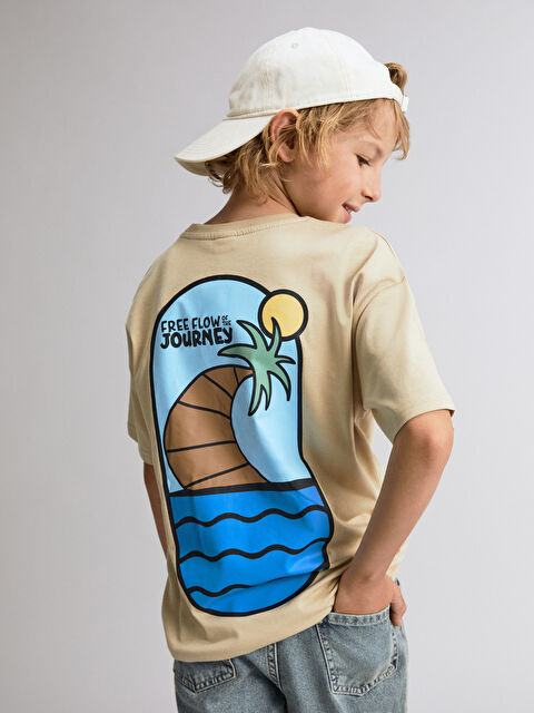 LCW Kids Crew Neck Boys' T-Shirt - S5CT77Z4-FJC